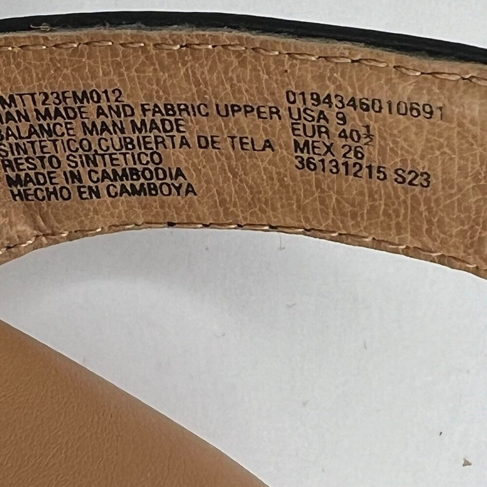 Time & Tru Womens MTT23FM012 Black Beige Memory Foam Size 9 Slingback Sandals - Picture 10 of 10